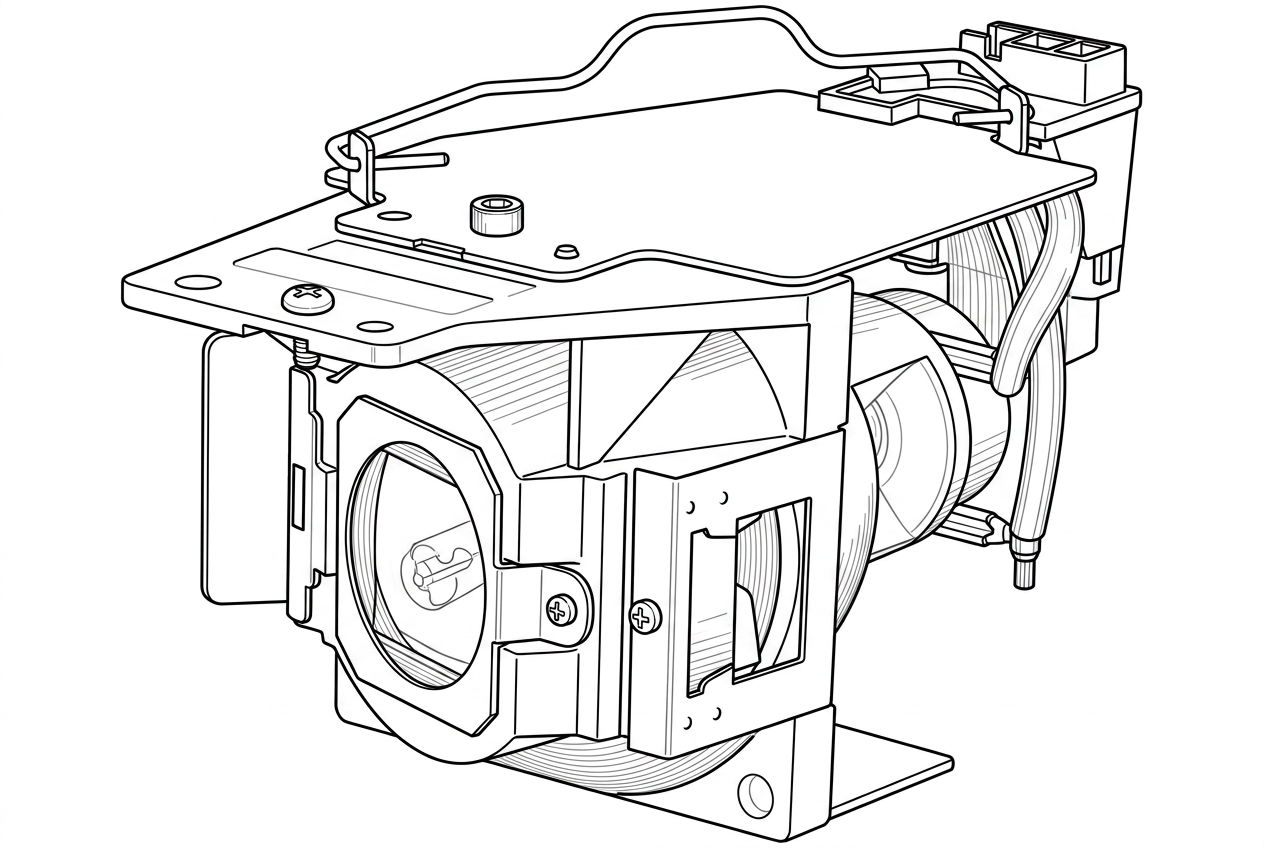 Epson ELPLP67 — eredeti diszkont projektor lámpamodul illusztráció
